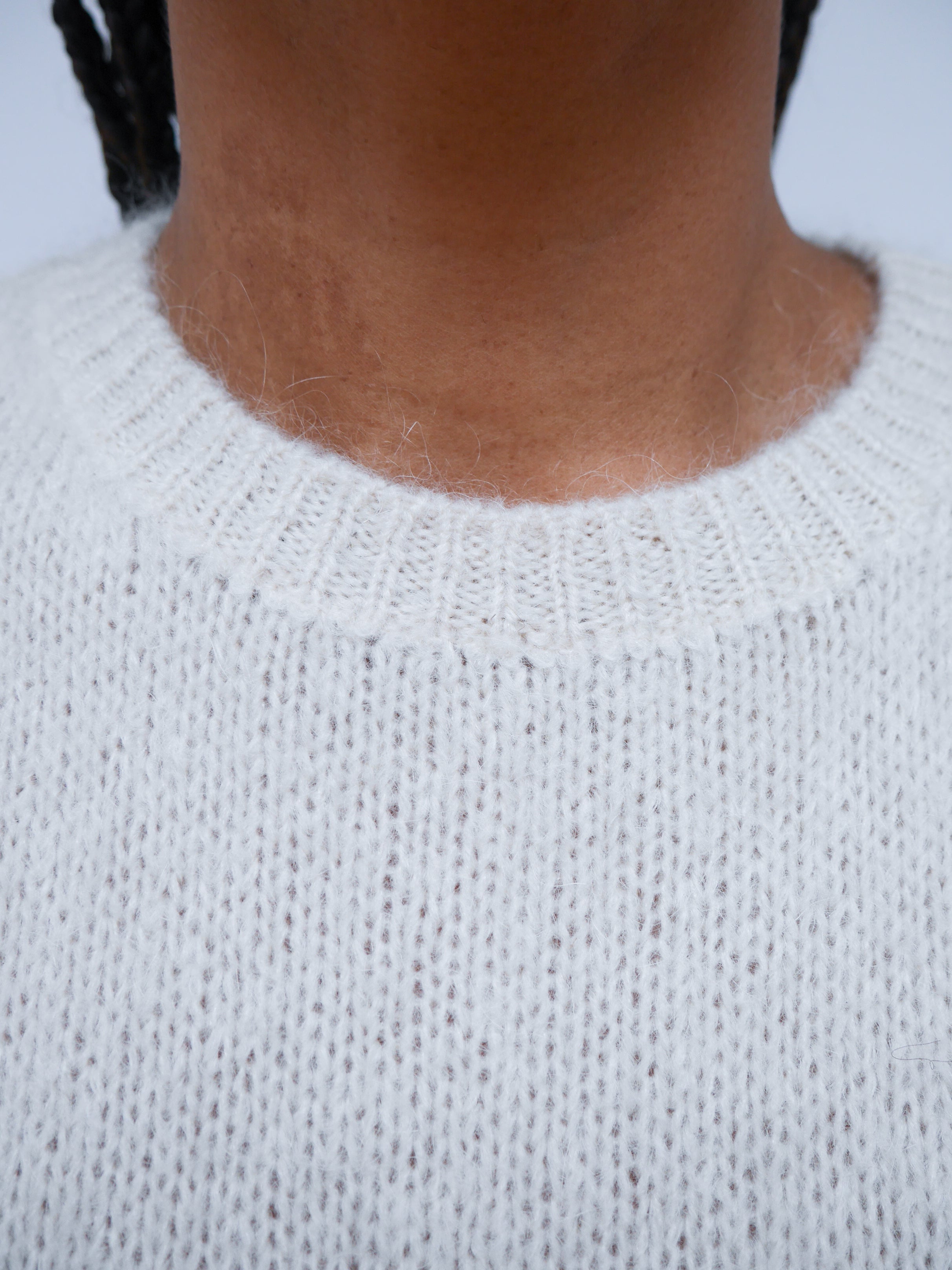 Nicole Mohair Tank Ecru