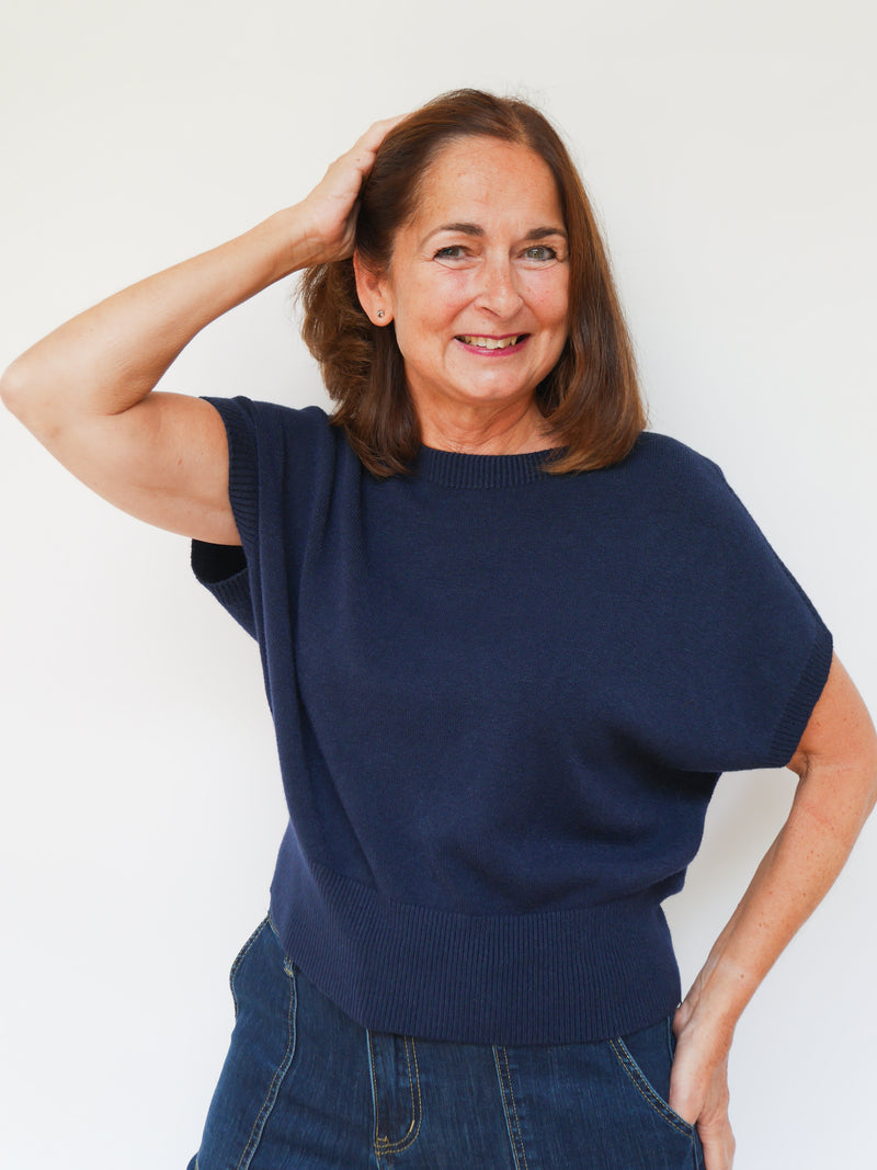 Donna Tank Navy