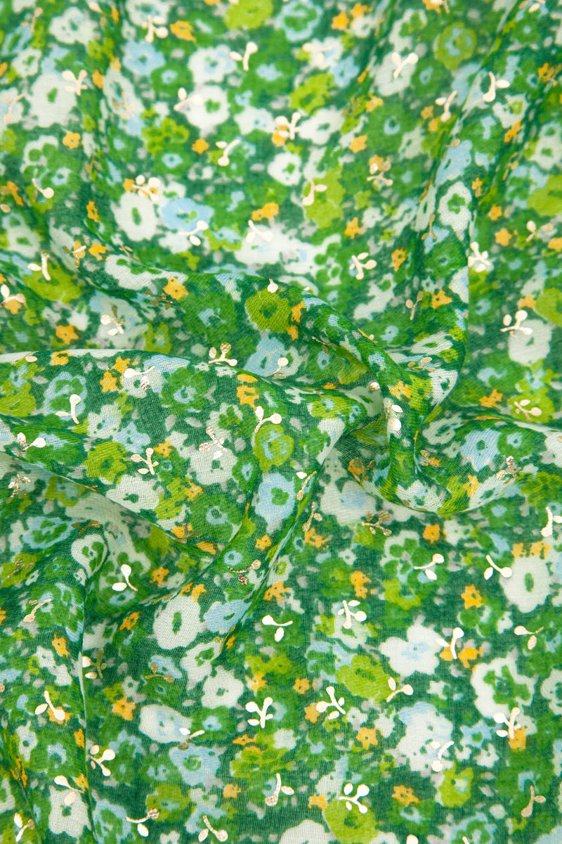 Vintage Floral Print Scarf