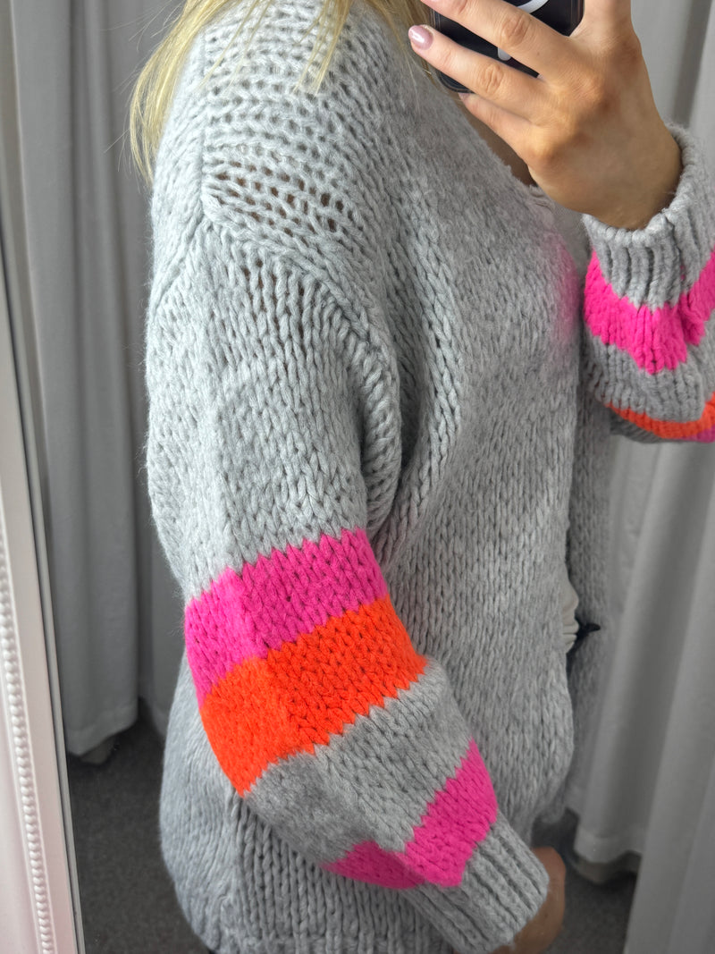 Vienna Cardigan Light Grey