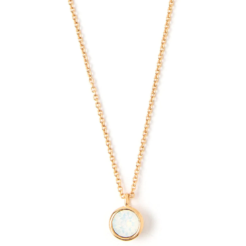 Orelia White Opal Necklace