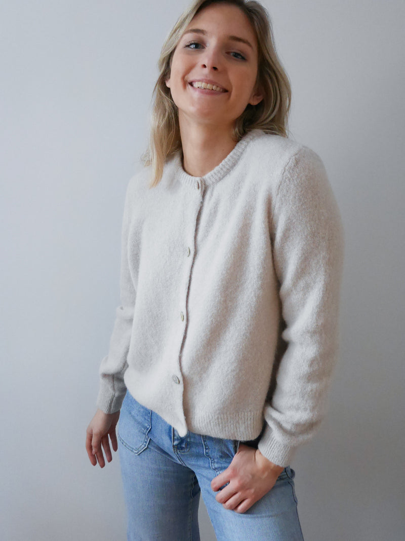 Claudia Cardigan Ecru
