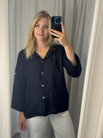 Ava Blouse Navy