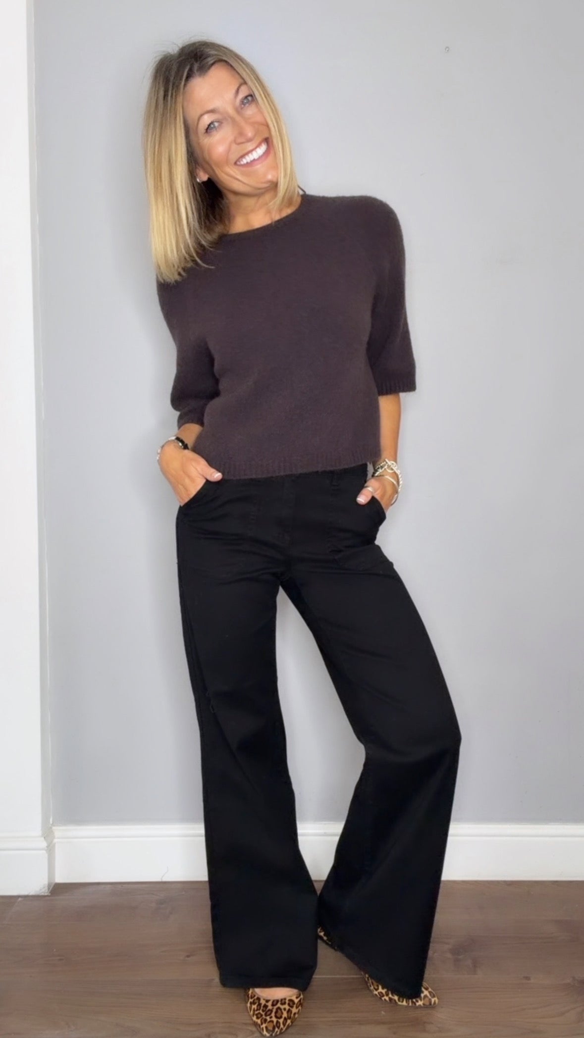 Hattie Alpaca Knit Chocolate