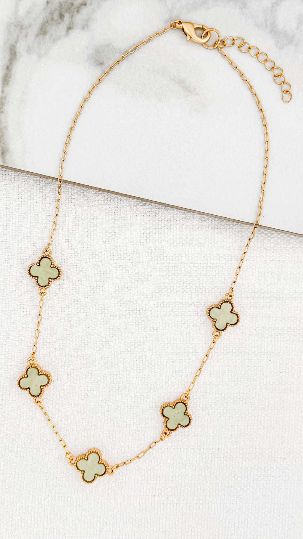 Envy Gold & Green Fleurs Necklace