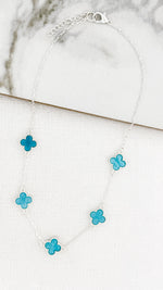 Envy Silver & Turquoise Fleurs Necklace