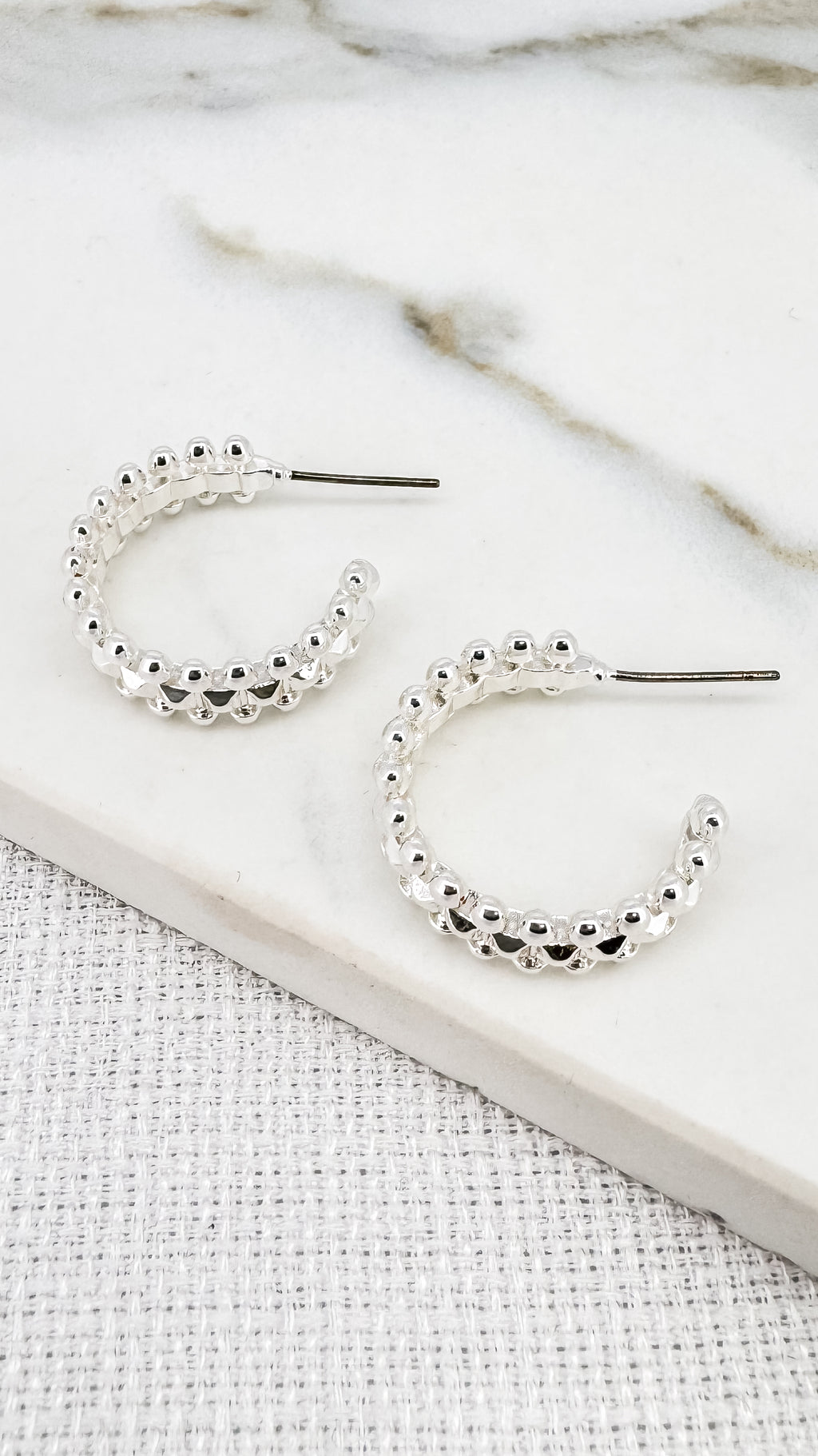 Envy Silver Hoop Earrings