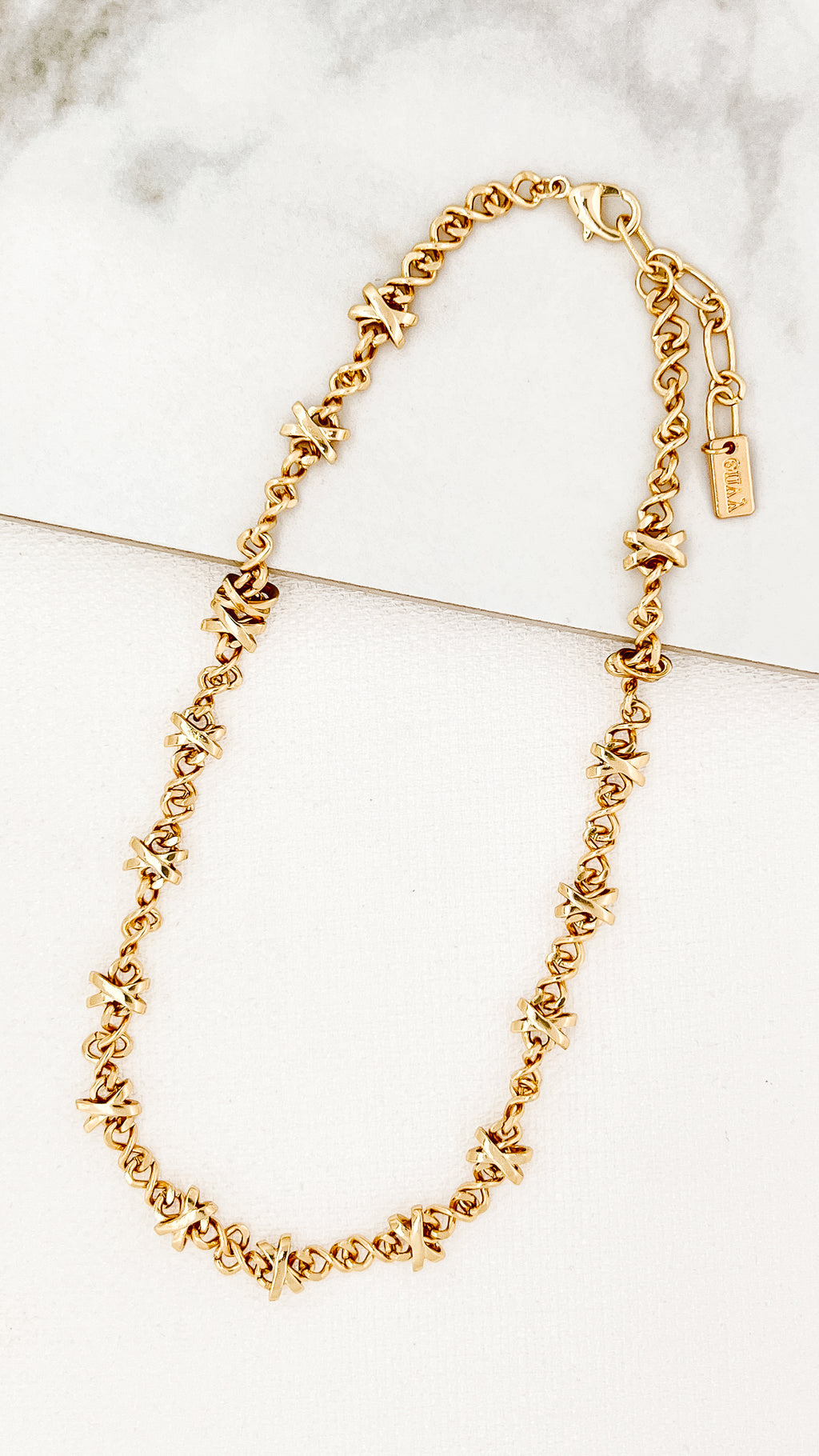 Envy Gold Cross Design Necklace