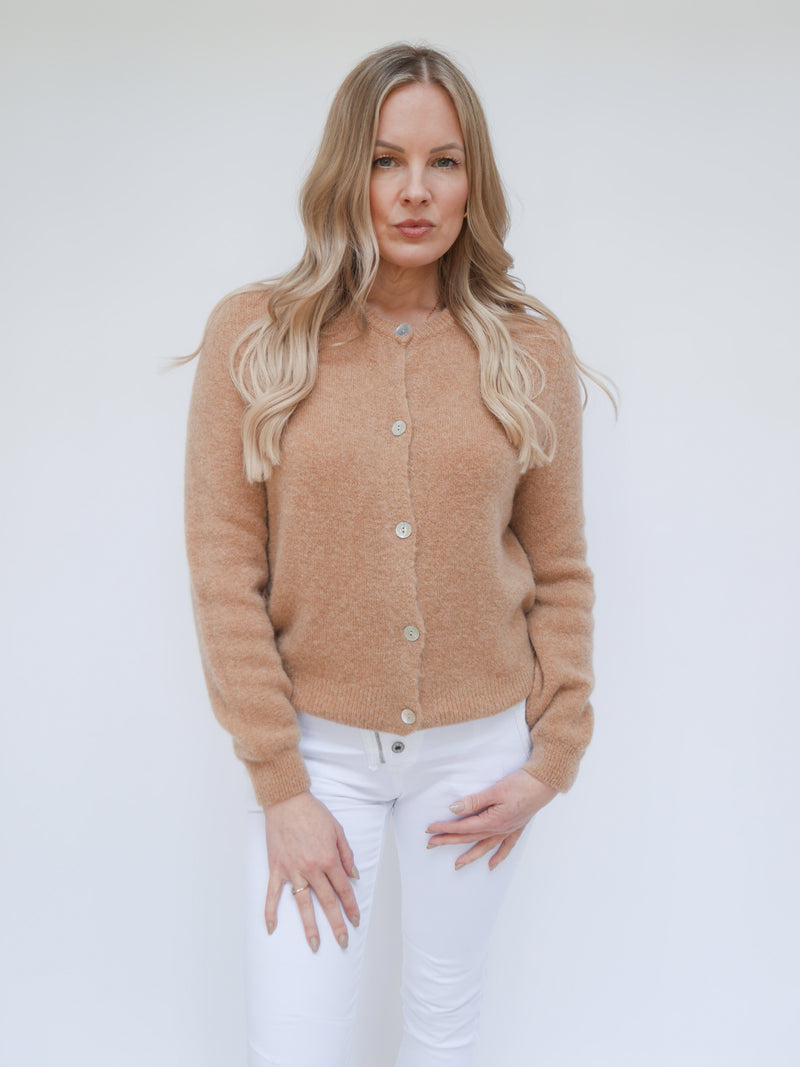 Claudia Cardigan Camel