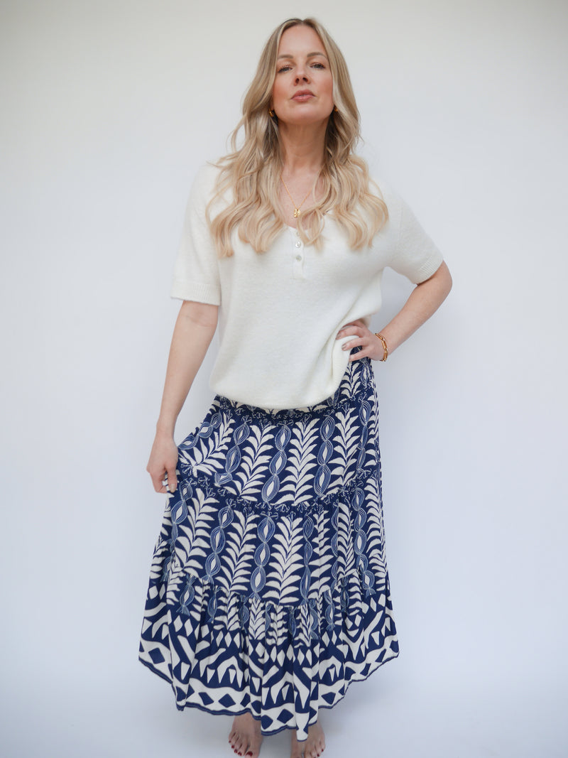 Carrie Skirt Dress Navy