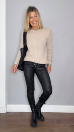 Clara Alpaca Cardigan Beige