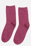 Berry Glitter Socks
