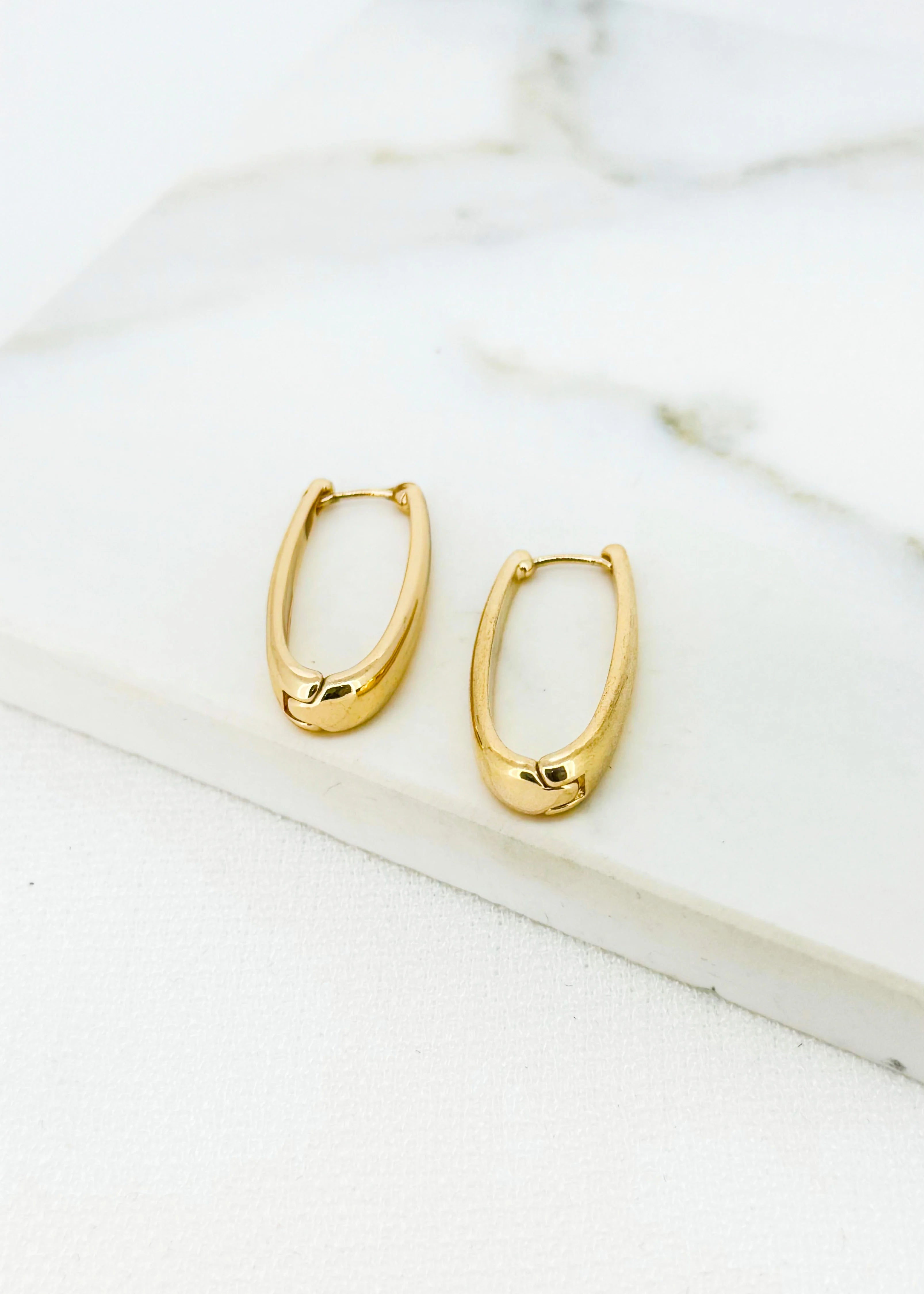 Envy Long Gold Hoop Earring