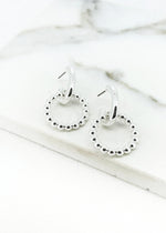 Envy Silver Earring with Beaded Hoop