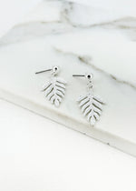 Envy Silver Leaf Stud Earrings