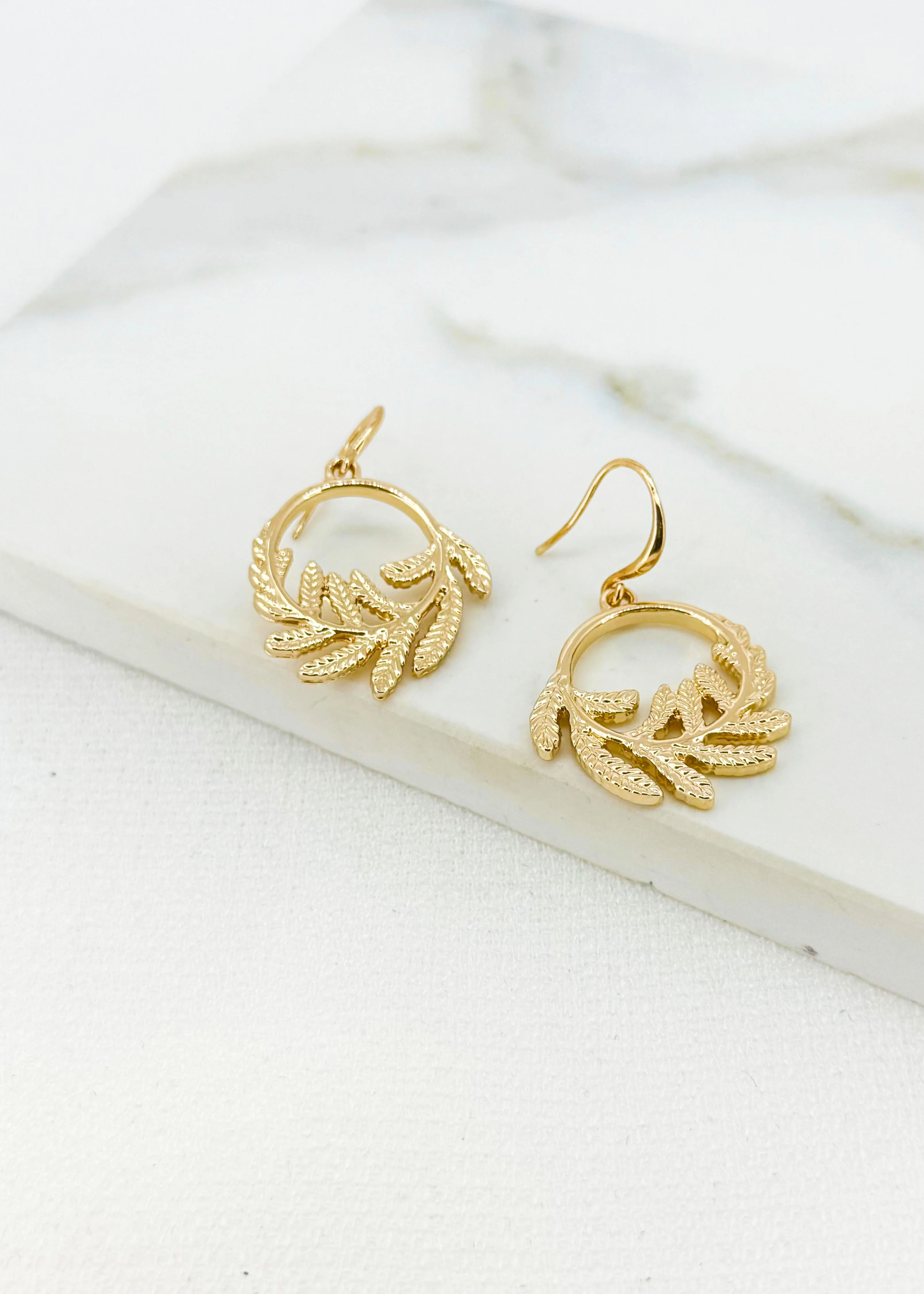Envy Gold Leaf Earrings