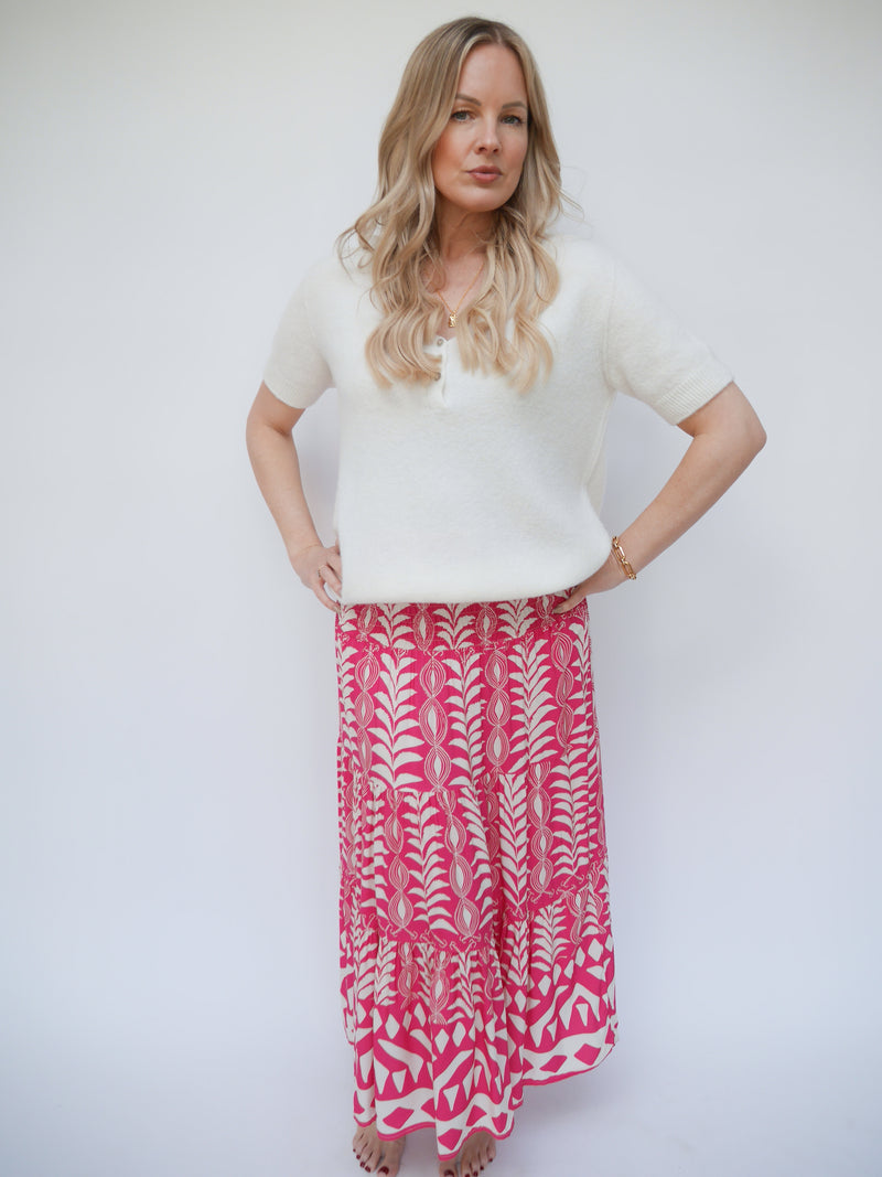 Carrie Skirt Dress Fuchsia