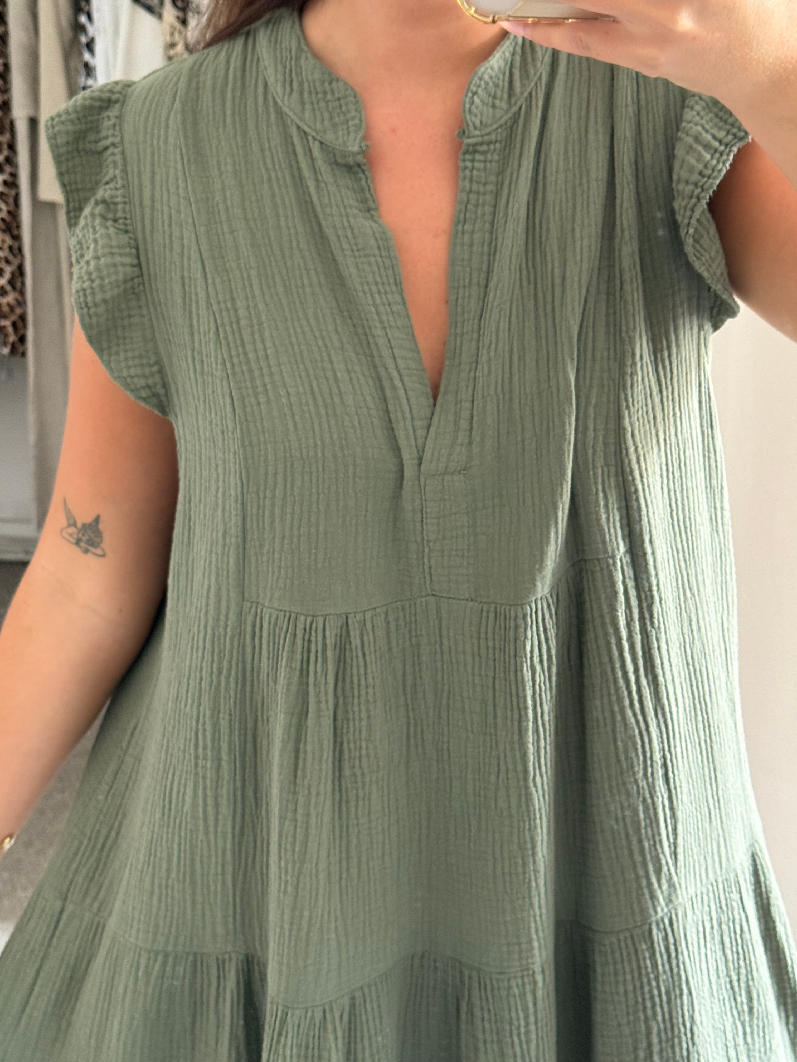Belle Dress Khaki