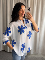Cadence Blouse Royal Blue