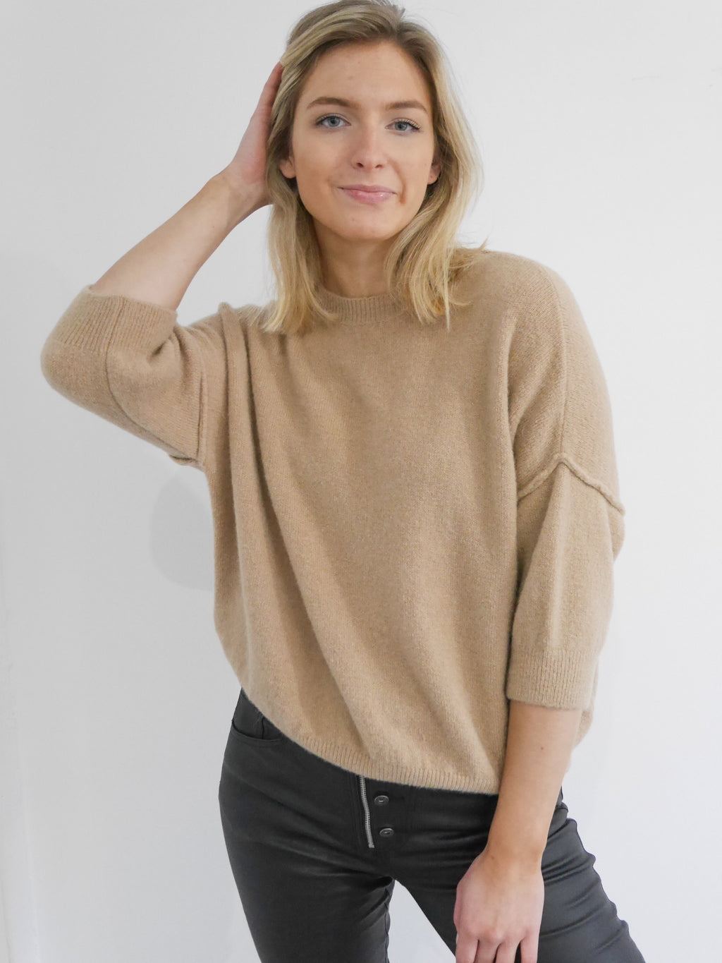 Abi Knit Alpaca Camel