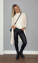 Melly & Co Black Coated Jeans