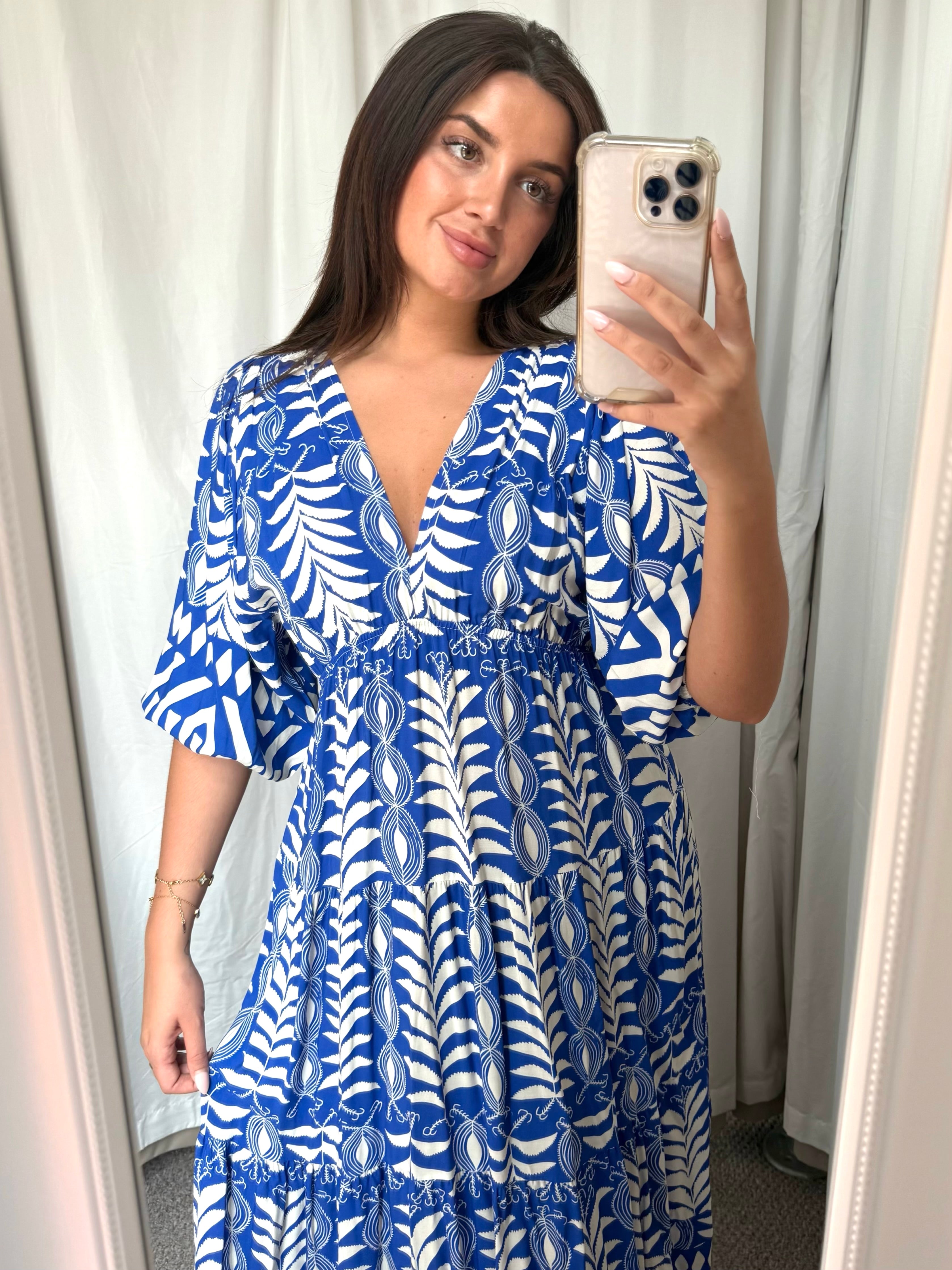 Erin Dress Royal Blue