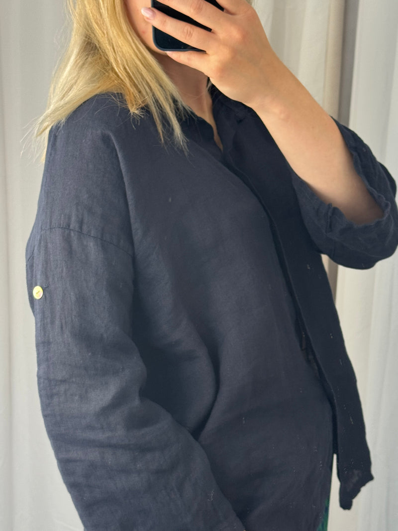Ava Blouse Navy