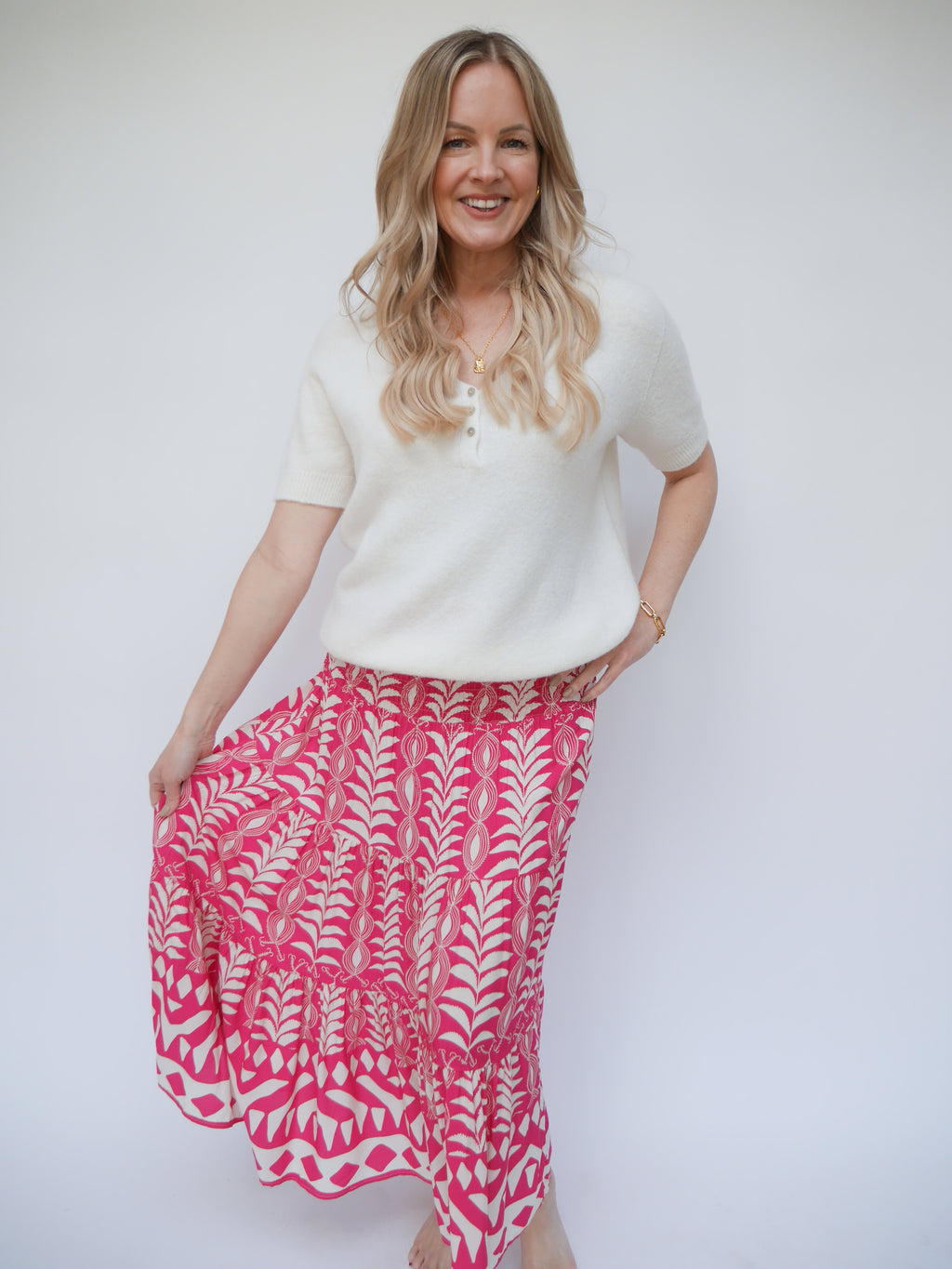 Carrie Skirt Dress Fuchsia