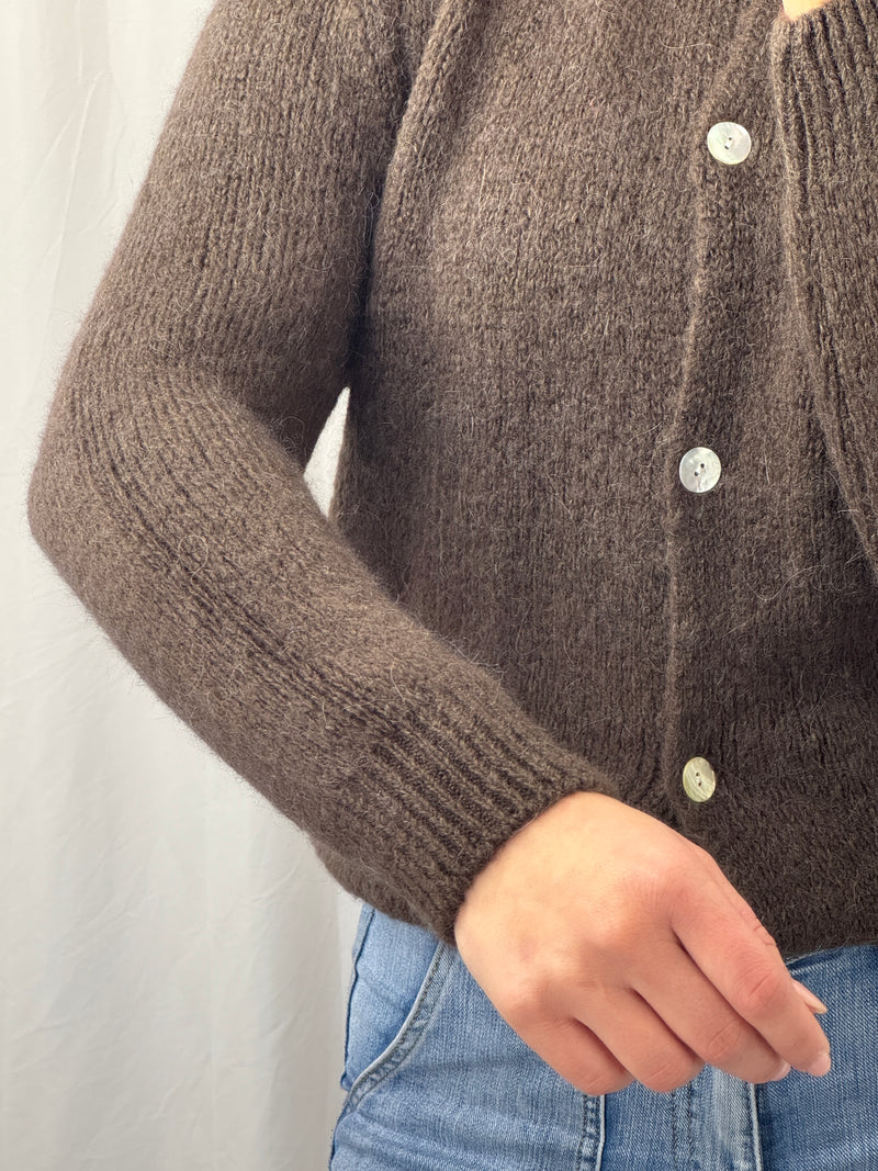Claudia Cardigan Chocolate