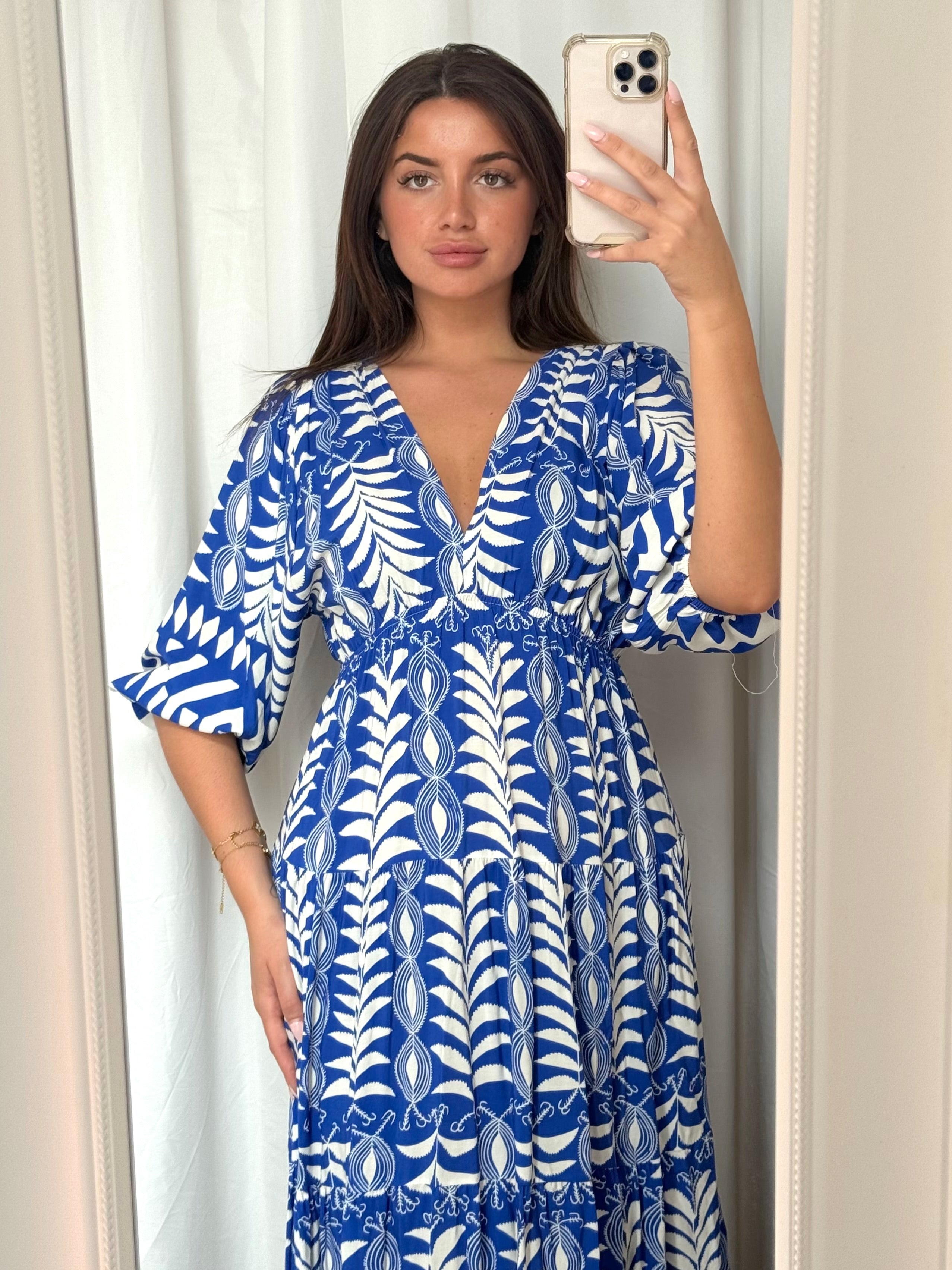 Erin Dress Royal Blue