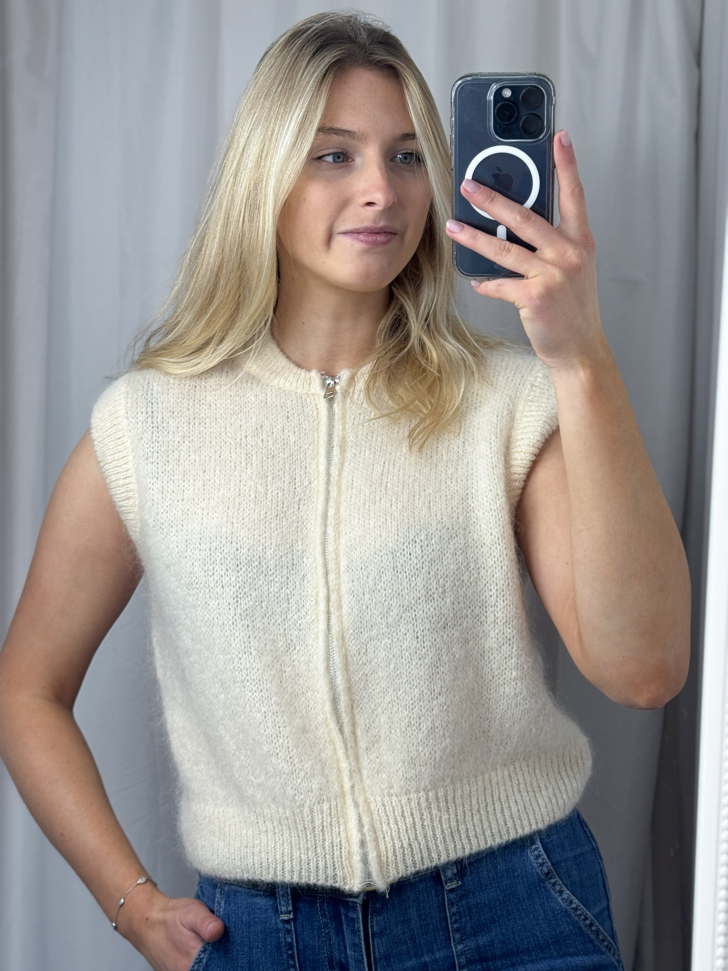 Tilly Mohair Tank Ivory