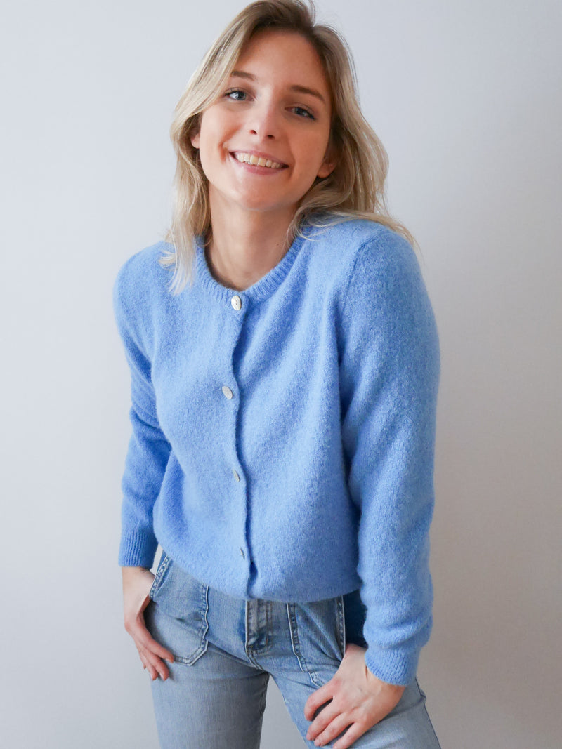 Claudia Cardigan Cornflower Blue