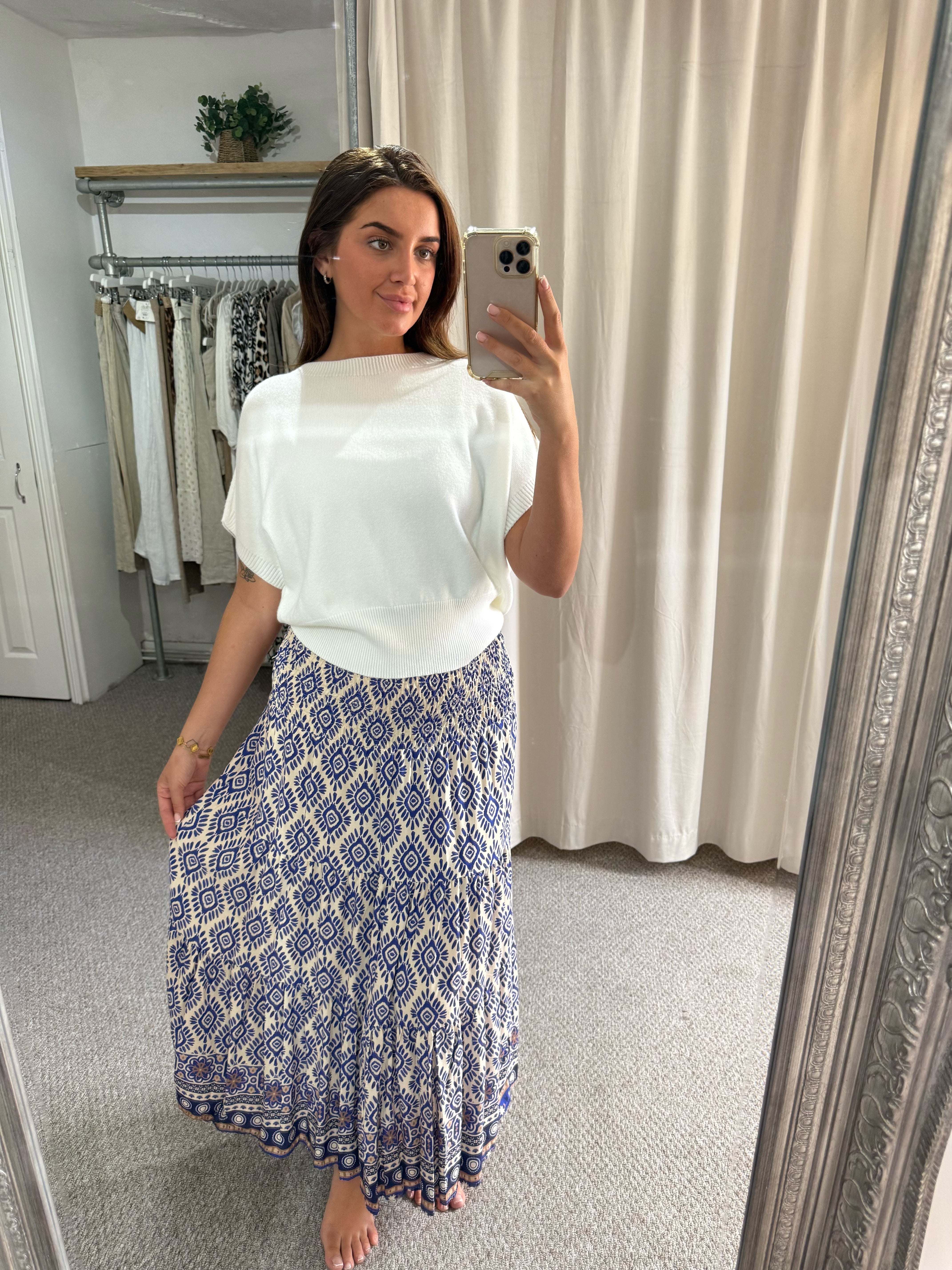 Athena Skirt Dress Royal Blue