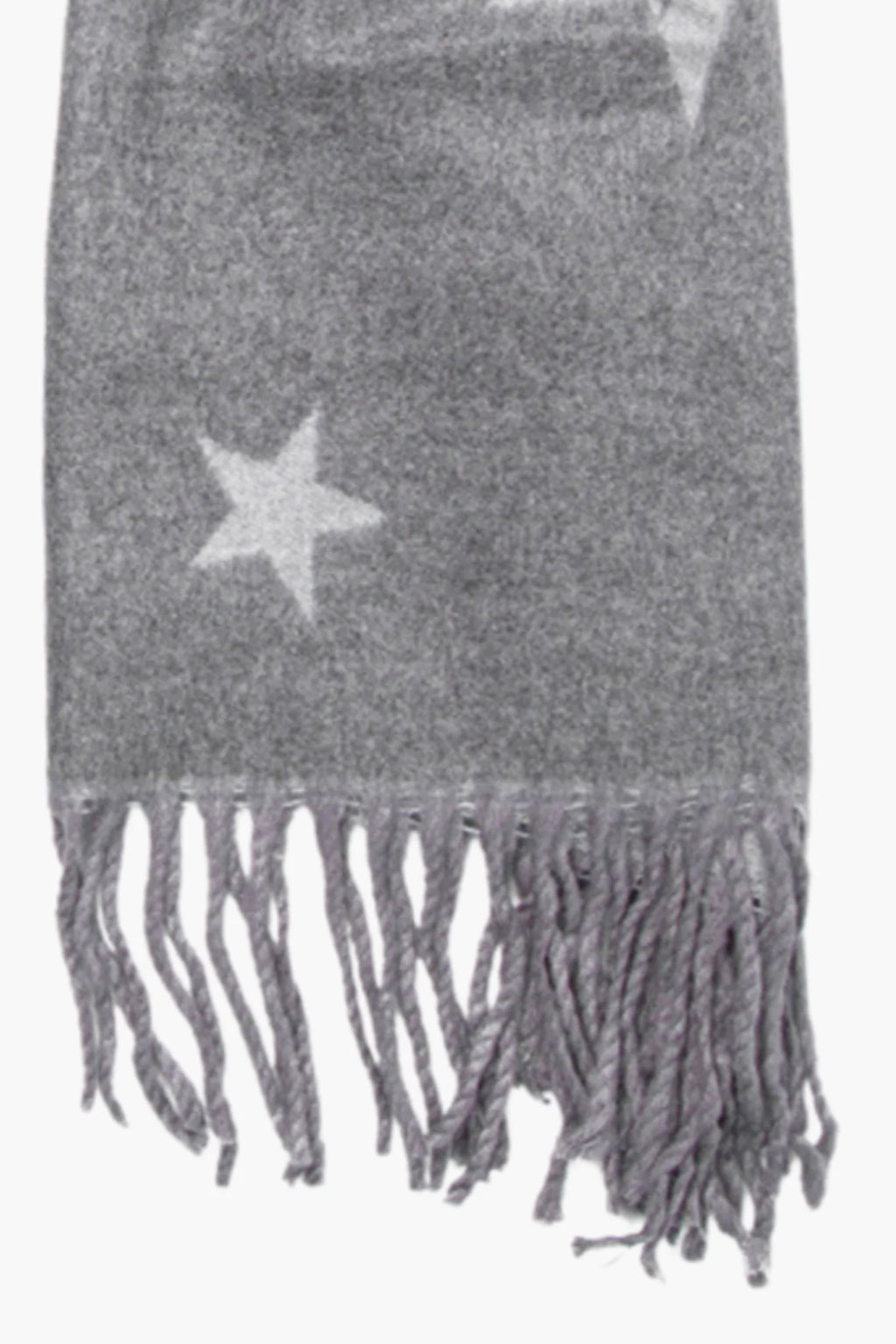 Grey Scattered Star Heavyweight Scarf