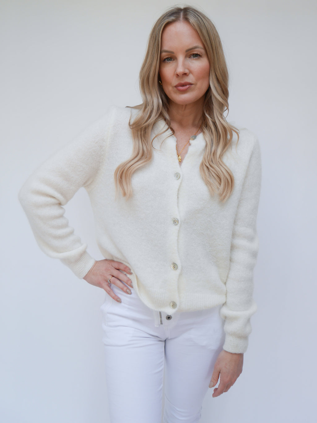 Claudia Cardigan Ivory