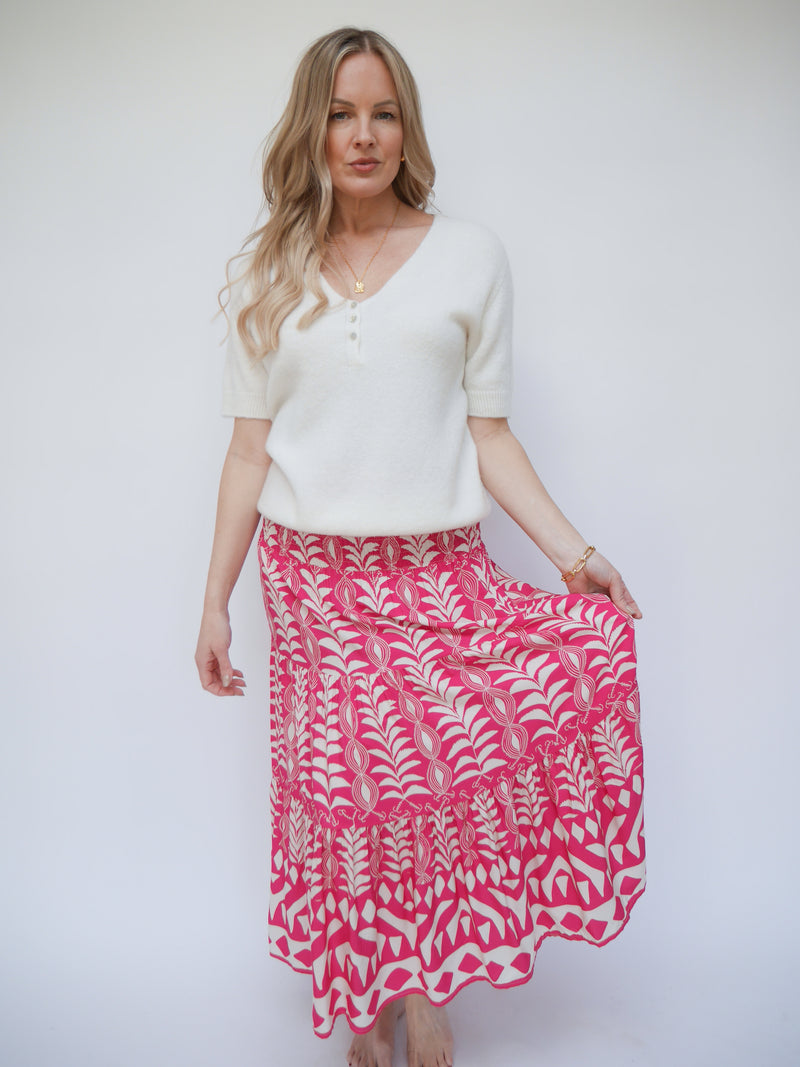 Carrie Skirt Dress Fuchsia