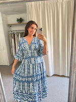 Erin Dress Denim Blue