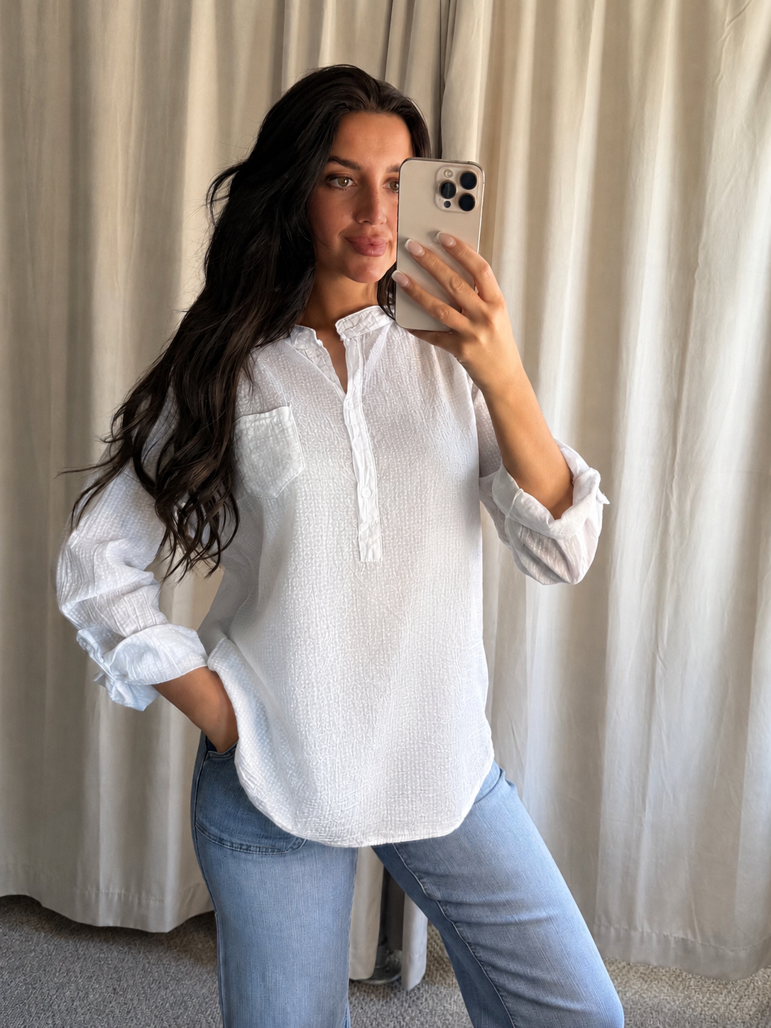 Ella Blouse White
