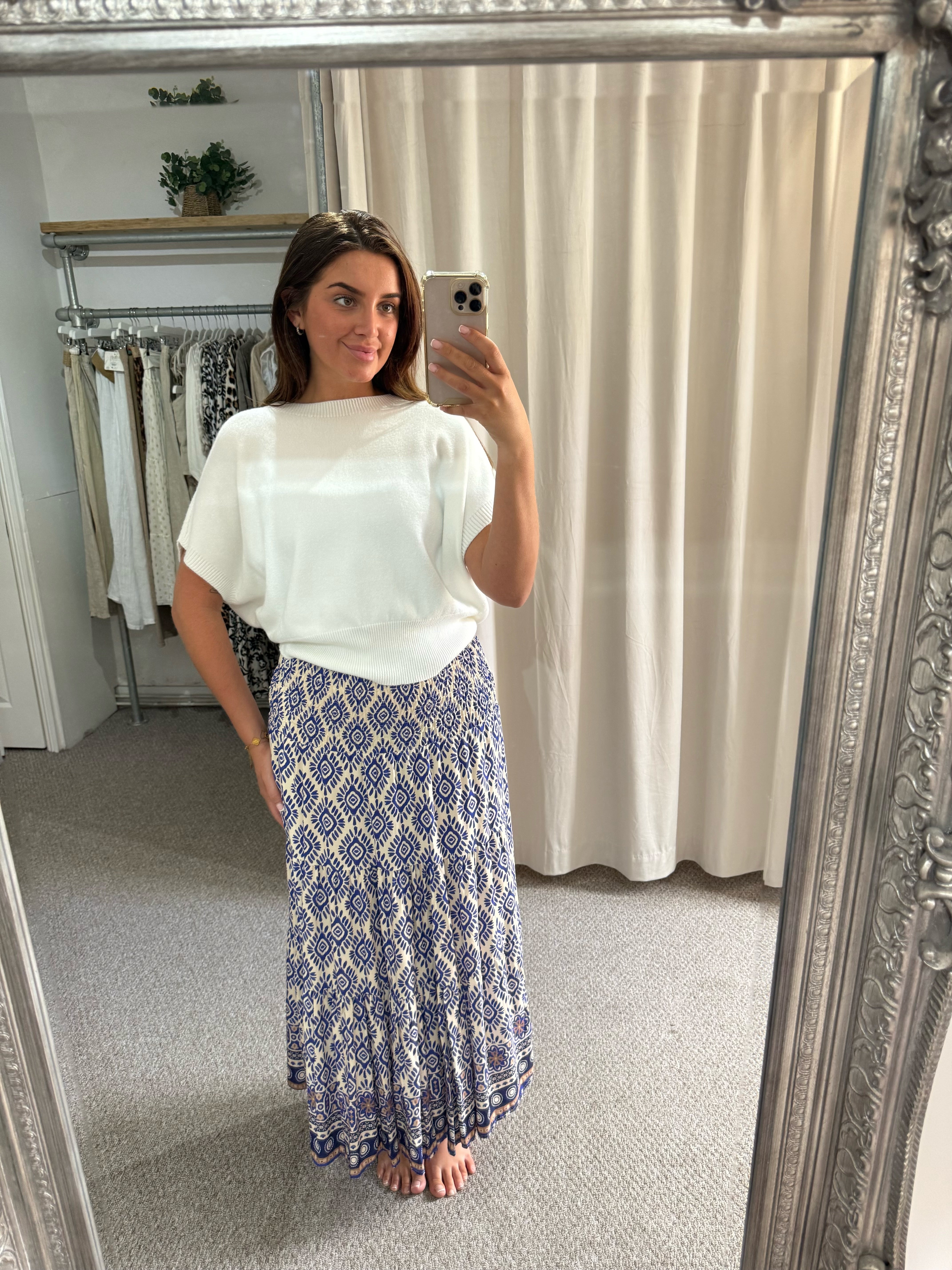 Athena Skirt Dress Royal Blue