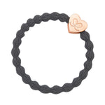 Rose Gold Heart Storm Grey Charm Hair Band