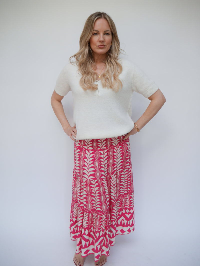 Carrie Skirt Dress Fuchsia
