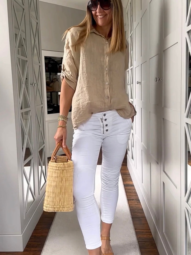 Connie Blouse Camel