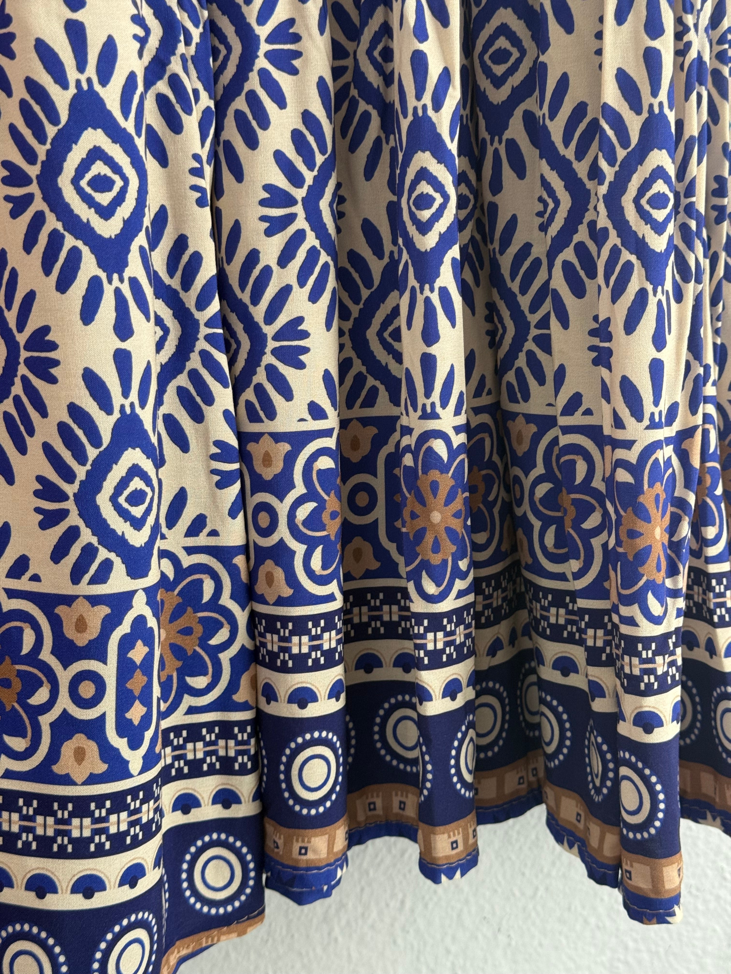 Athena Skirt Dress Royal Blue
