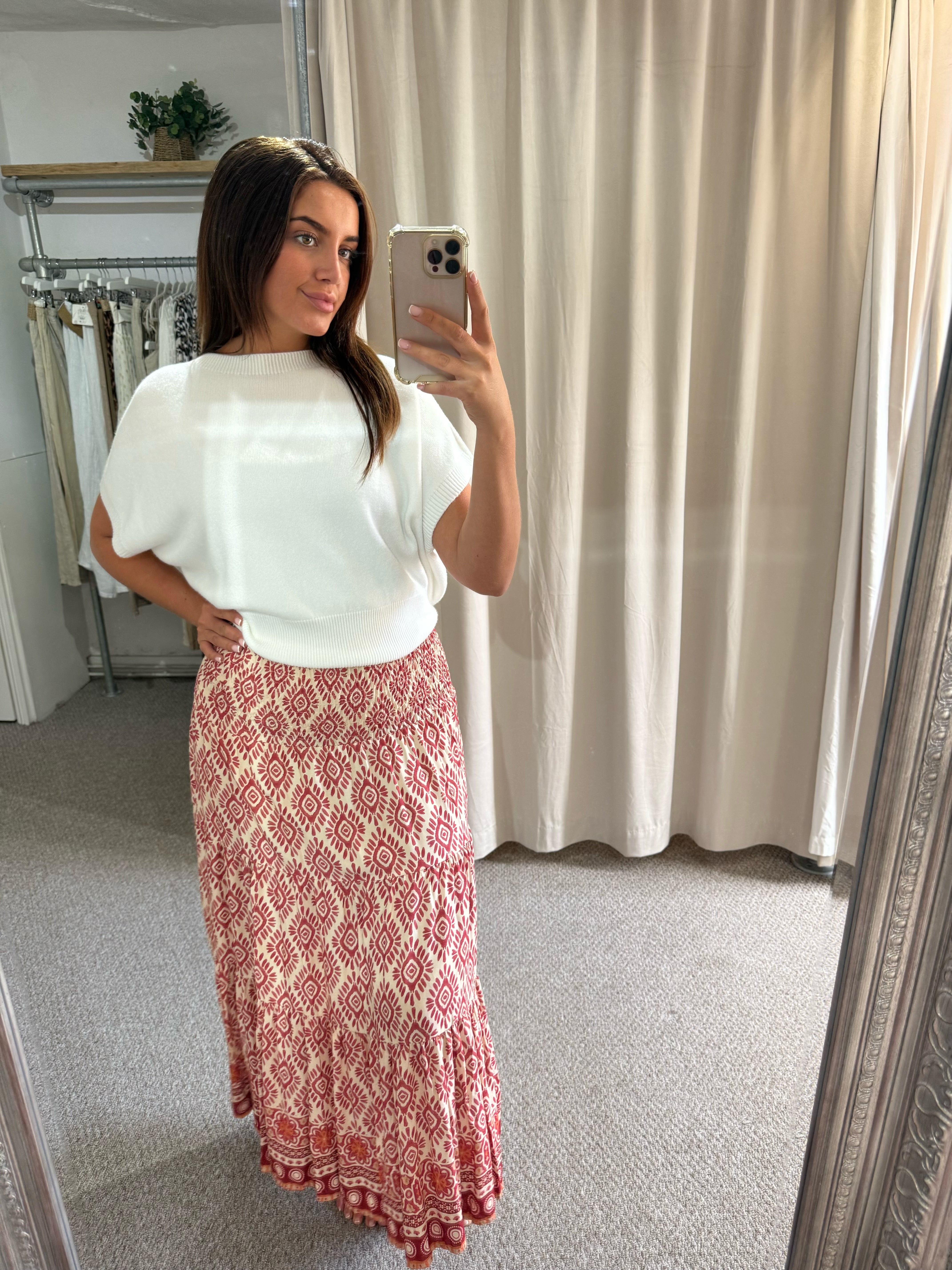 Athena Skirt Dress Terracotta