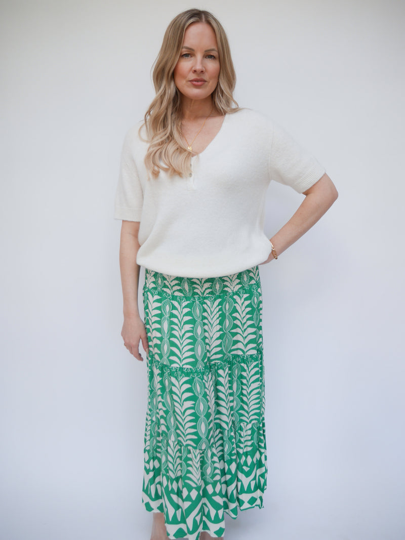Carrie Skirt Dress Emerald