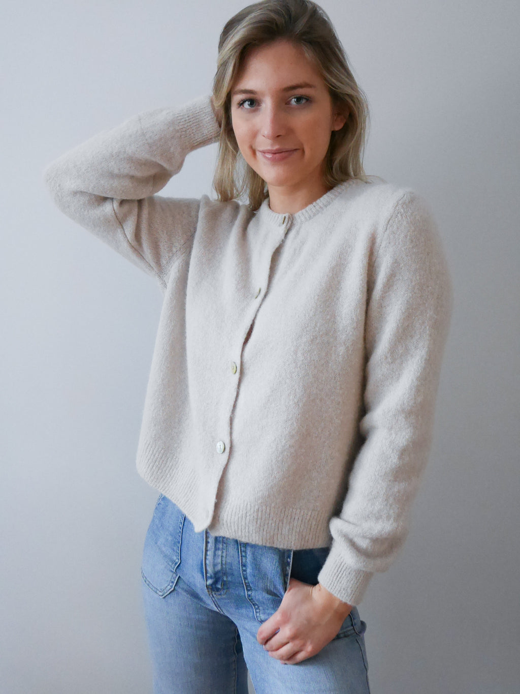 Claudia Cardigan Ecru