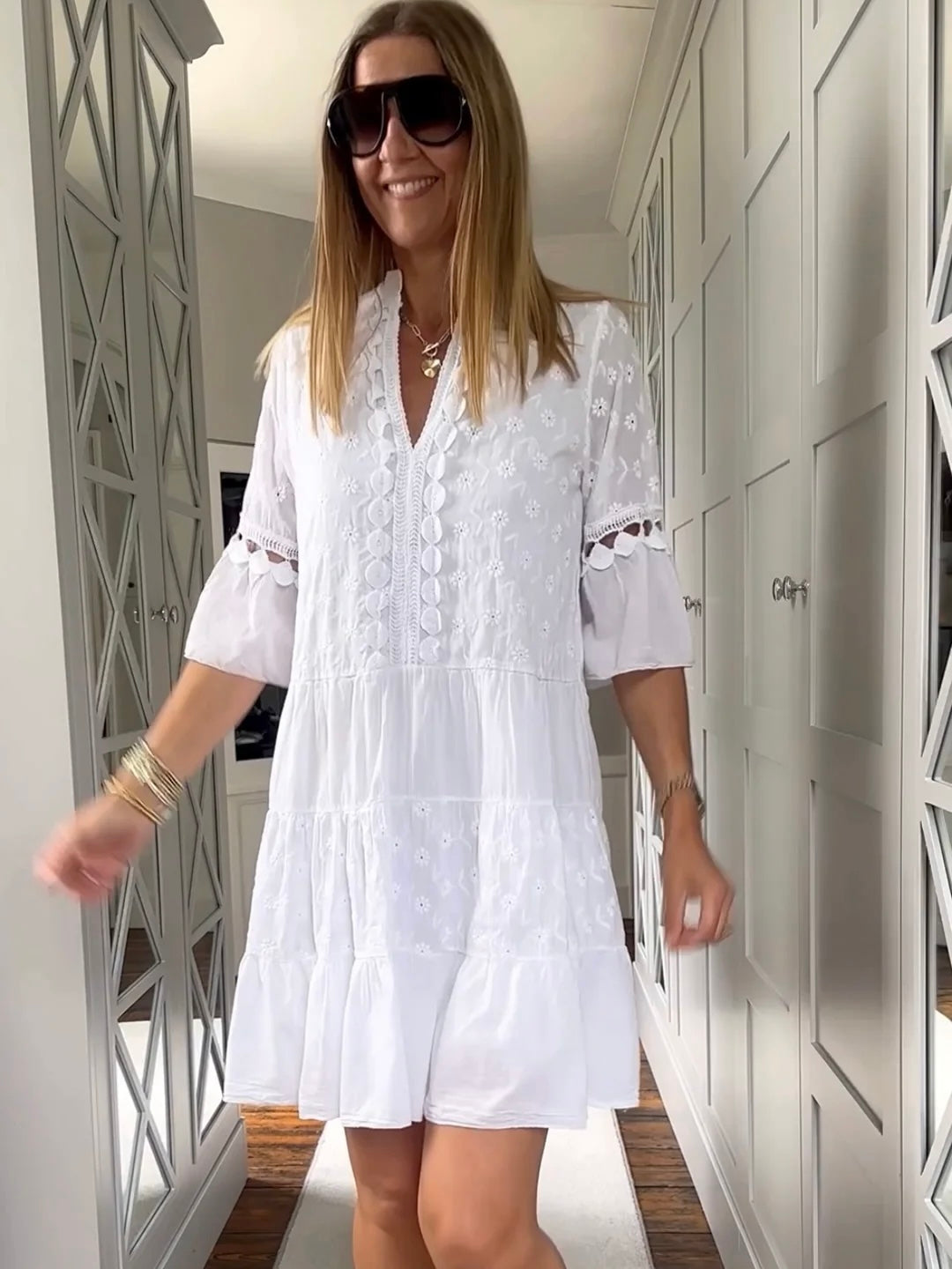 Evie Dress White