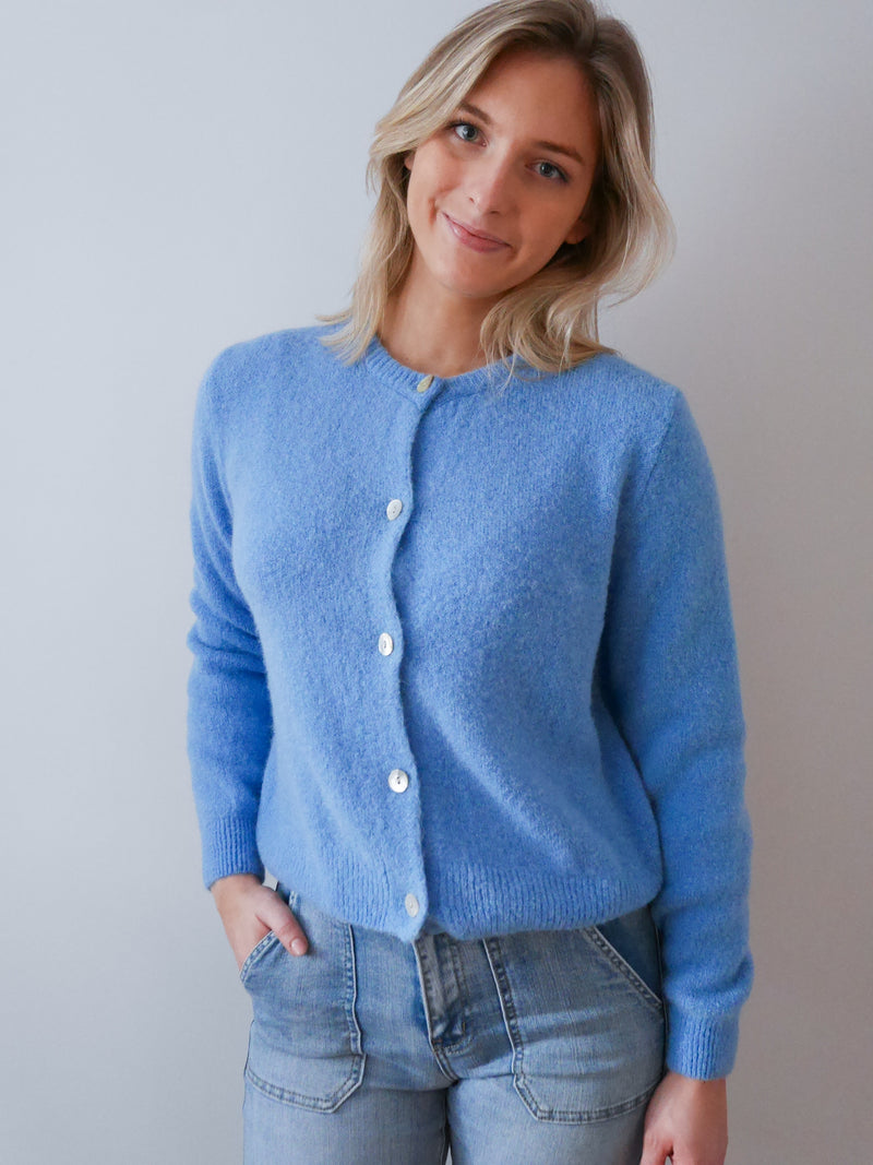 Claudia Cardigan Cornflower Blue