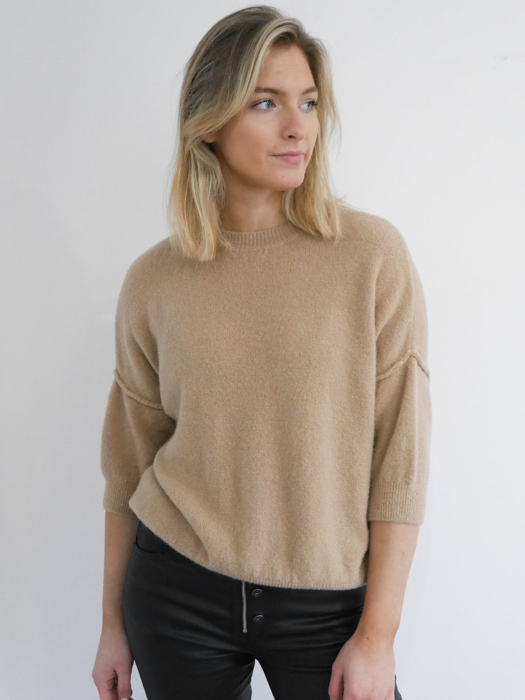 Abi Knit Alpaca Camel