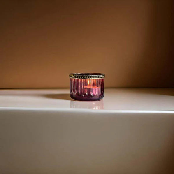 Biggie Best Red and Gold Tea Light Holder